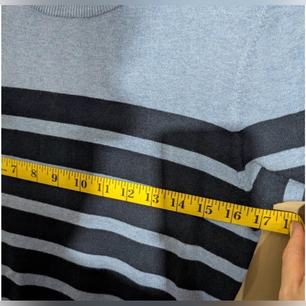 J. McLaughlin Poet Sweater In Stripe, Size:Small, Color: Blue - Picture 9 of 9